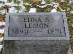 Edna S. Lemon headstone