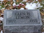 Glen H. Lemon headstone