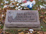 Jean Lemon headstone